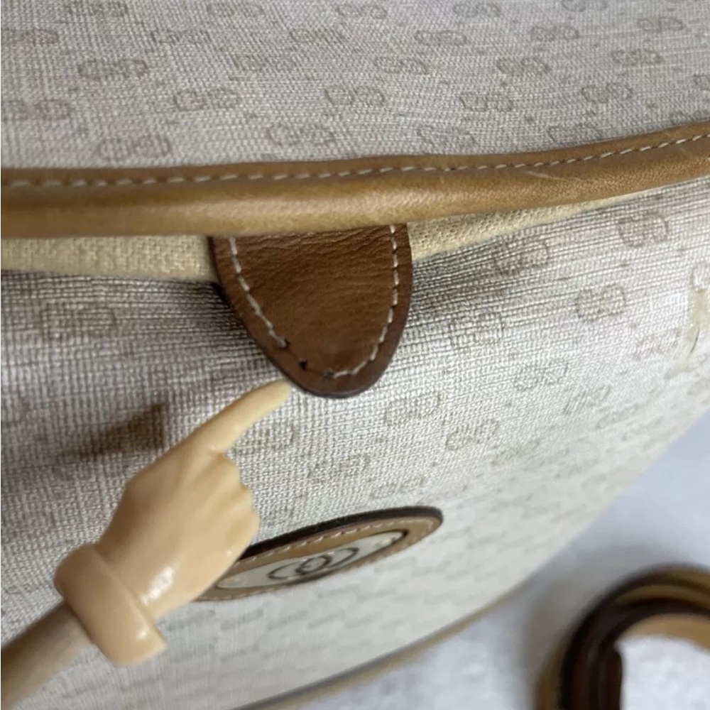 Gucci Vintage Canvas & Leather Bucket Shoulder Bag - Picture 6 of 16